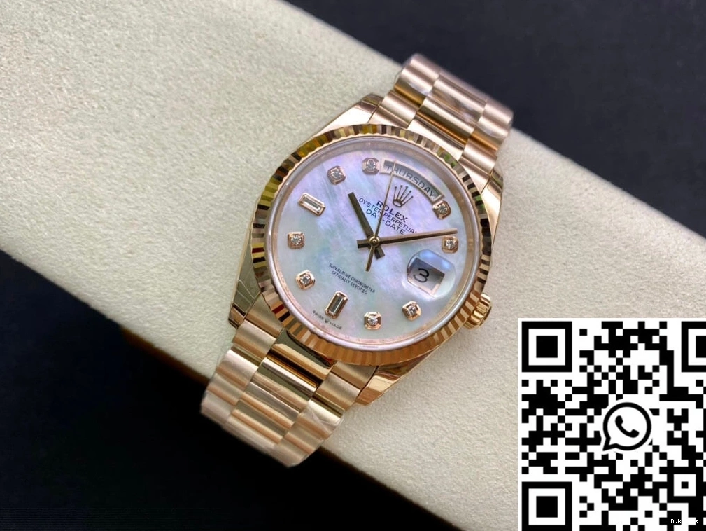 Factory Dial Day Rolex M128235-0029 EW Mother-Of-Pearl Date White 0318